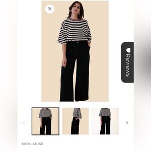 Tiana High-Waisted Pleated Trousers - Black - Rayon